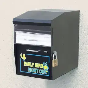 Early Bird Key Drop Box - Wall Mounted