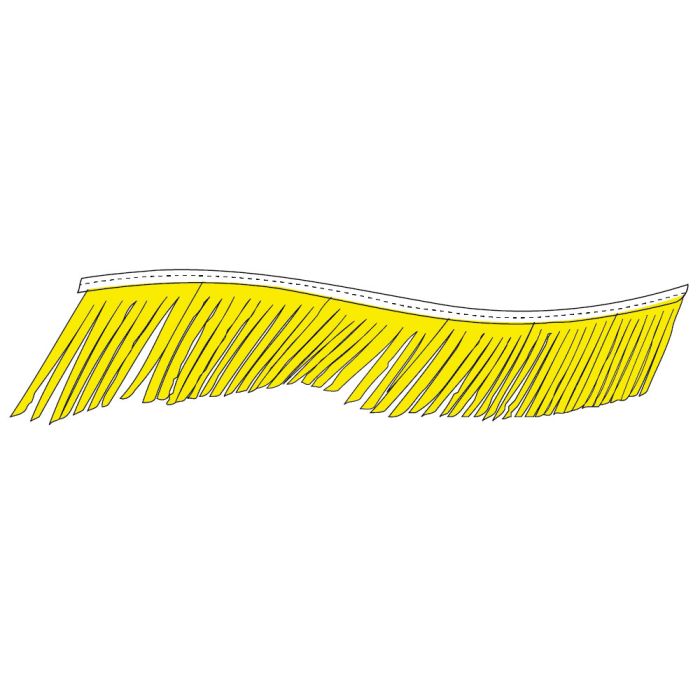 Fiesta Pennant Streamer - Yellow