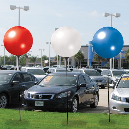 Recommended for use with Reusable Vinyl Balloons at your Auto Dealership.  Small and portable – easy to use. Order today!